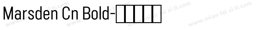 Marsden Cn Bold字体转换